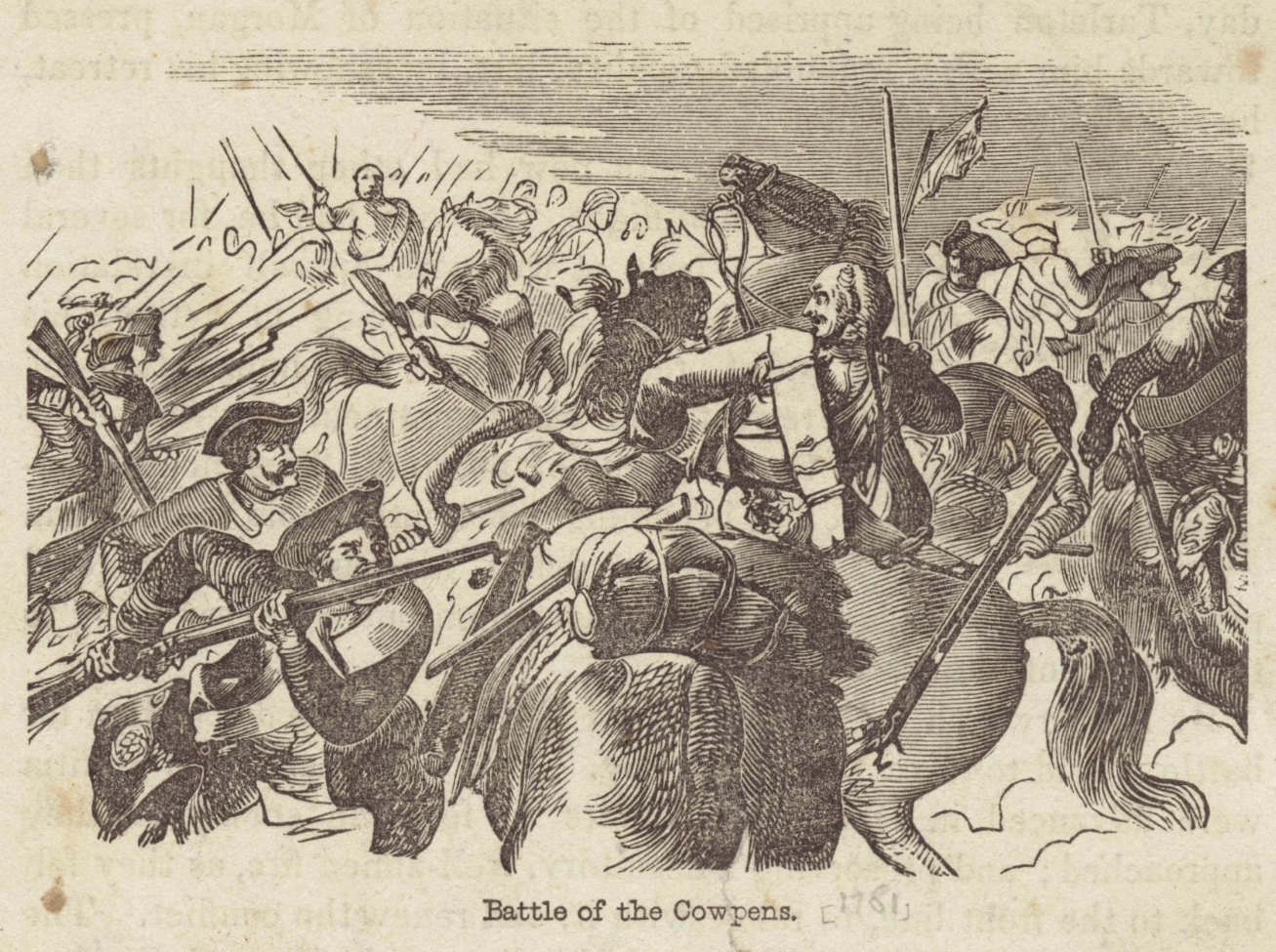 The Miriam and Ira D. Wallach Division of Art, Prints and Photographs: Print Collection, The New York Public Library. “Col. Washington at the Battle of Cowpens” New York Public Library Digital Collections.